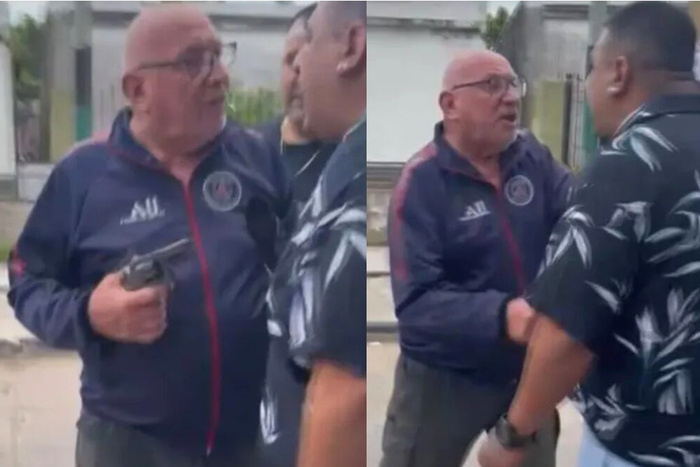 «A mí no me saques el fierro»